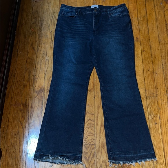 Crown & Ivy Blue Bootcut Women's Jeans Size 14P - Picture 4 of 10